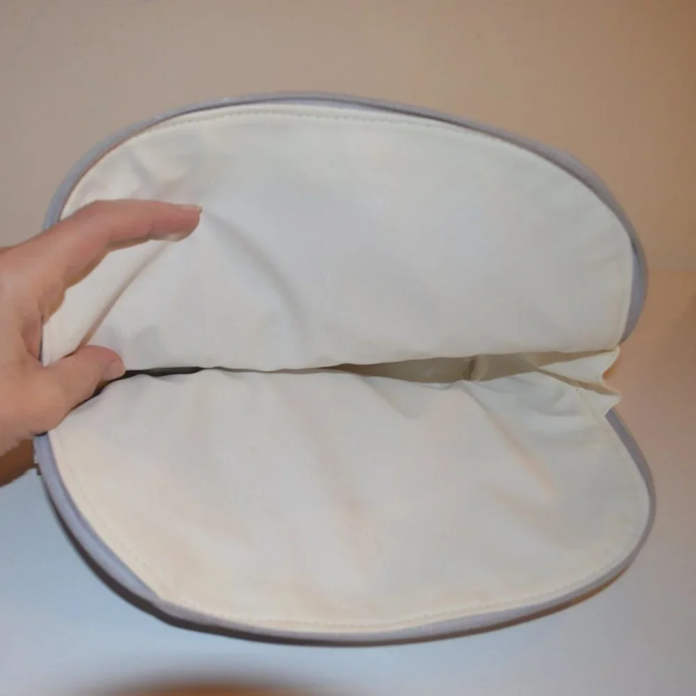 DIOR Beaute` Polyurethane Light Gray Parfums Christian Dior Cosmetic Bag Paris